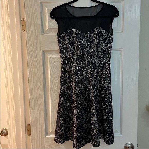 Navy mid length dress - Picture 1 of 3
